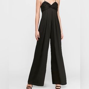 NWT Express Women’s Jumpsuit black FORMAL wide leg size large